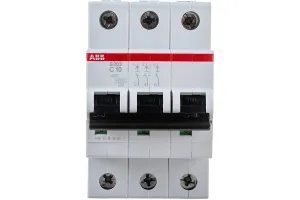 Выключатель автоматический ABB S203 C10 3п 10А 6кА х-ка C 2CDS253001R0104