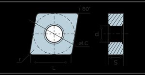 Пластина Coromant CNMG120404-WF5015