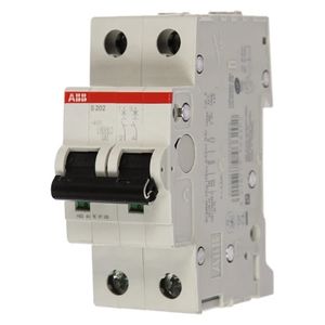 Выключатель автоматический ABB S202 C20 2п 20А 6кА х-ка C 2CDS252001R0204