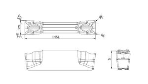 Пластина Achteck ACD 403-CM-4L AP301U