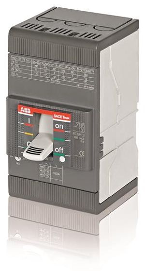 Выключатель автоматический ABB XT1N 160 TMD 125-1250 3п F F 125А 36кА 690В AC 1SDA067417R1